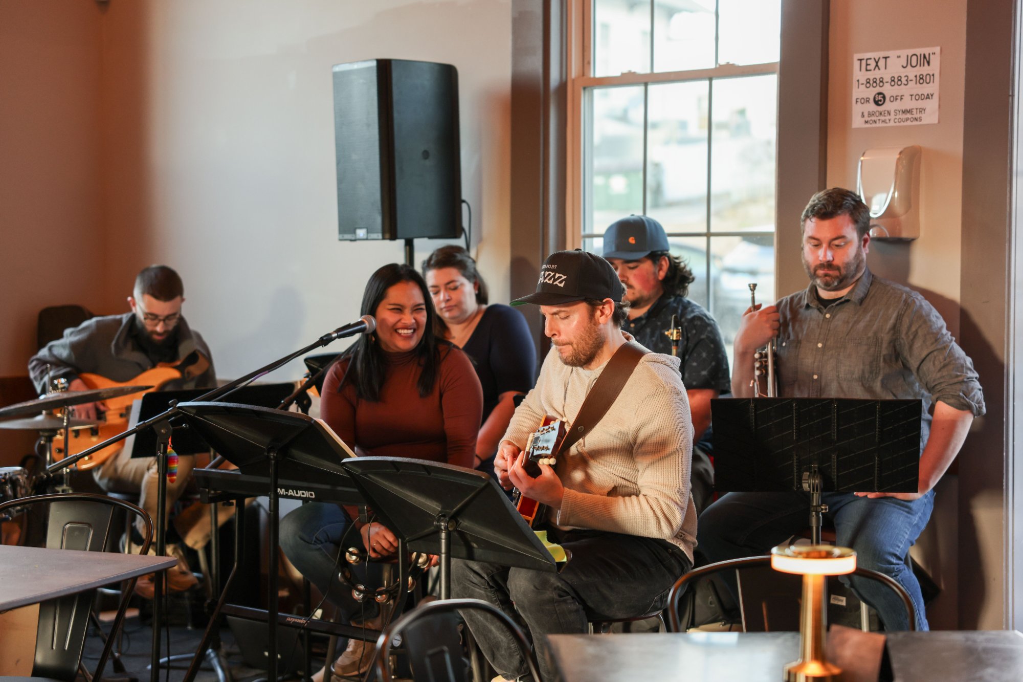 Rick Baumer with ensemble