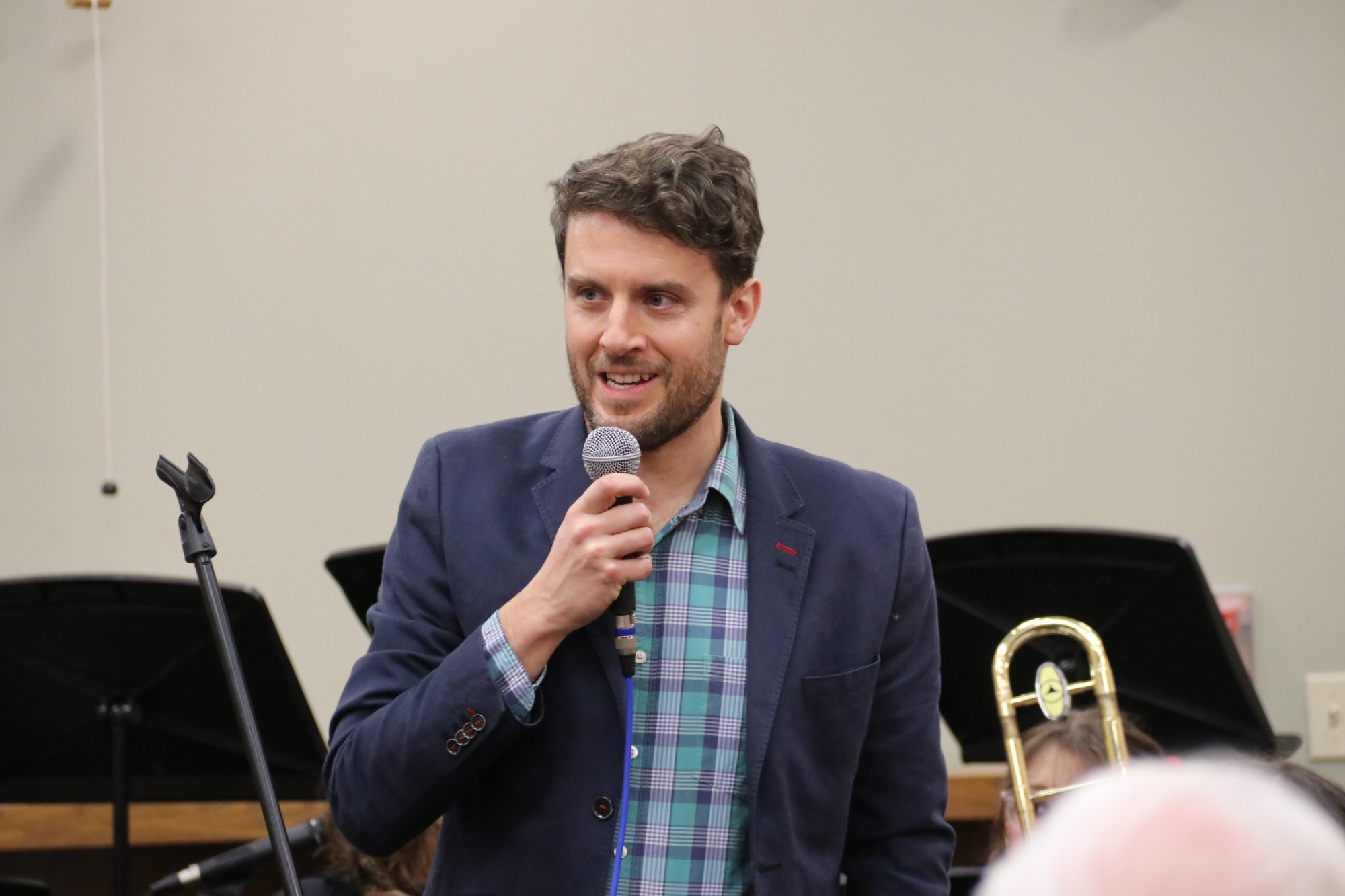 Rick Baumer on stage